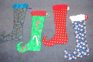 4 elf stockings