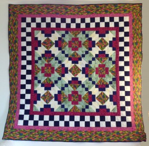 Miss M's Full quilt - 81" square (approx 2m square)