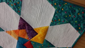 Spinning Card Trick Star Patchwork in the Peaks matchstick quilting